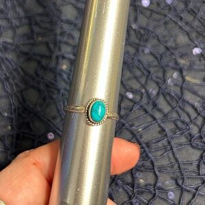 Sterling turquoise size 9 ring